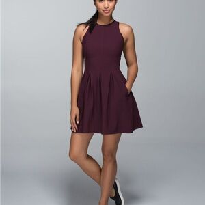 Lululemon Here To There Dress Burgundy size 4